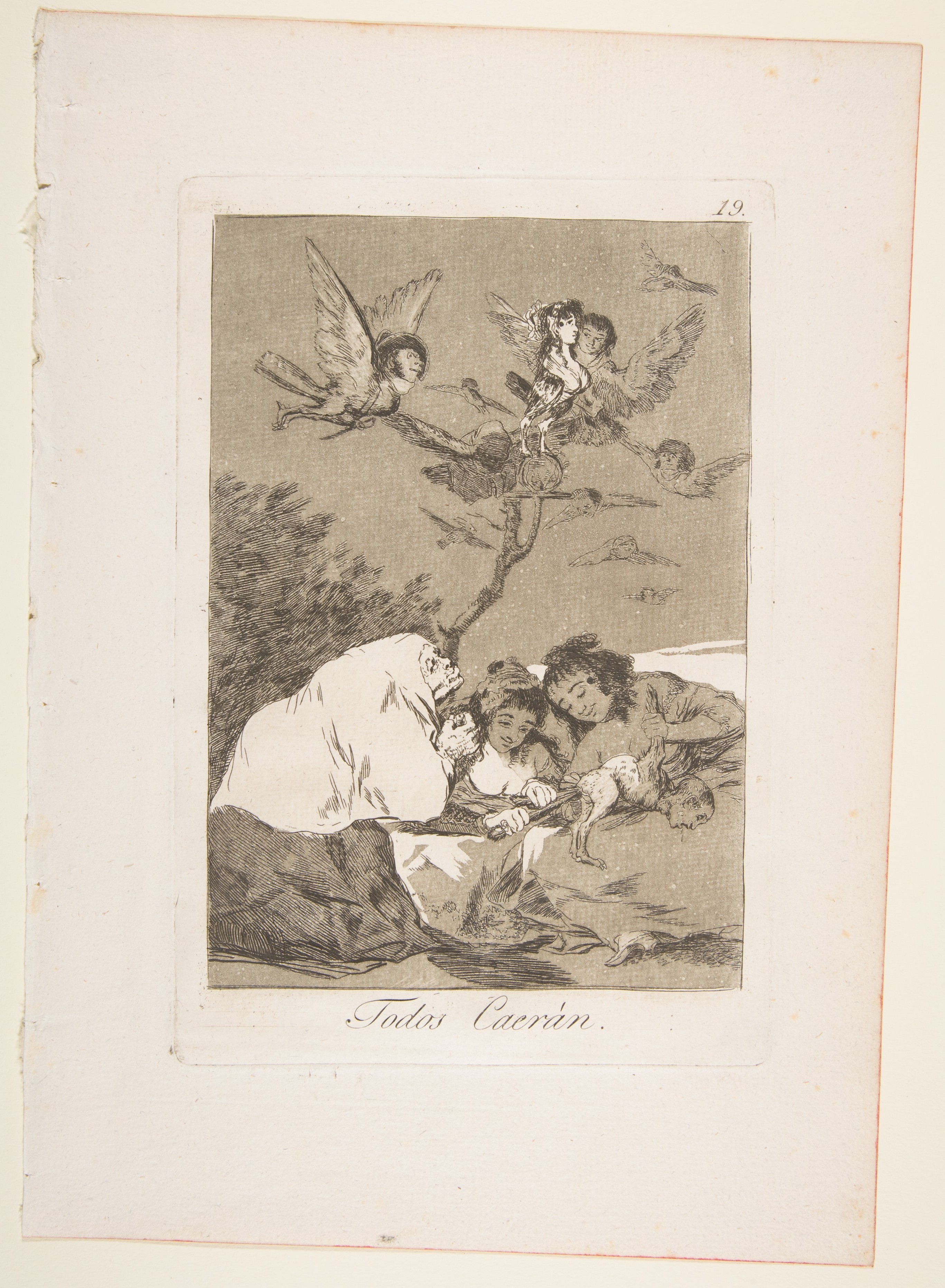 Francisco de Goya, Todos Caerán (All Will Fall), from Los Caprichos, 1799